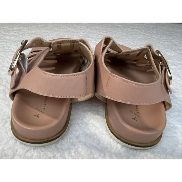 Anthropologie Sandals Womens EU 37 US 7 Fisherman Pink Buckle Shoe Boho Comfort - Picture 6 of 7